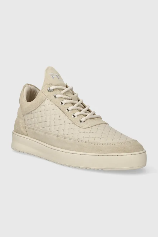 Filling Pieces sneakers din piele Low top Quilted bej