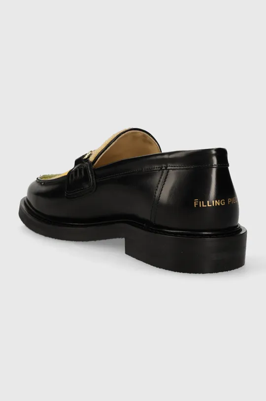 negru Filling Pieces mocasini de piele Loafer Polido