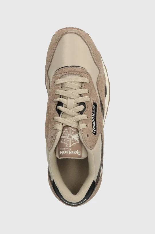 brown Reebok Classic sneakers