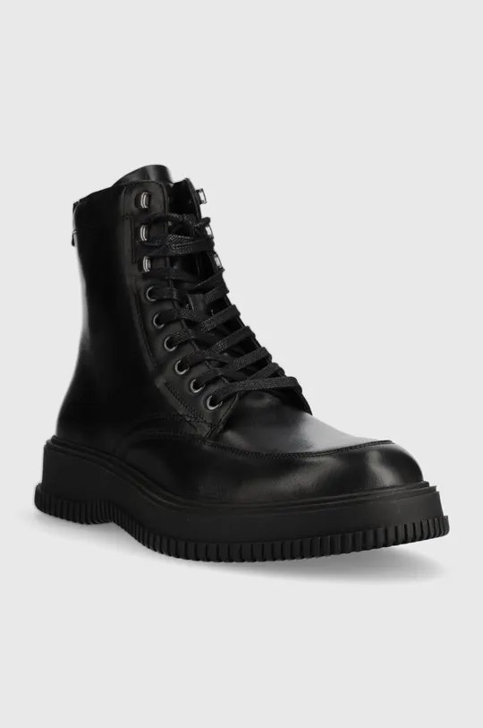 Tommy Hilfiger scarpe in pelle TH EVERYDAY CLASS TERMO LTH BOOT nero