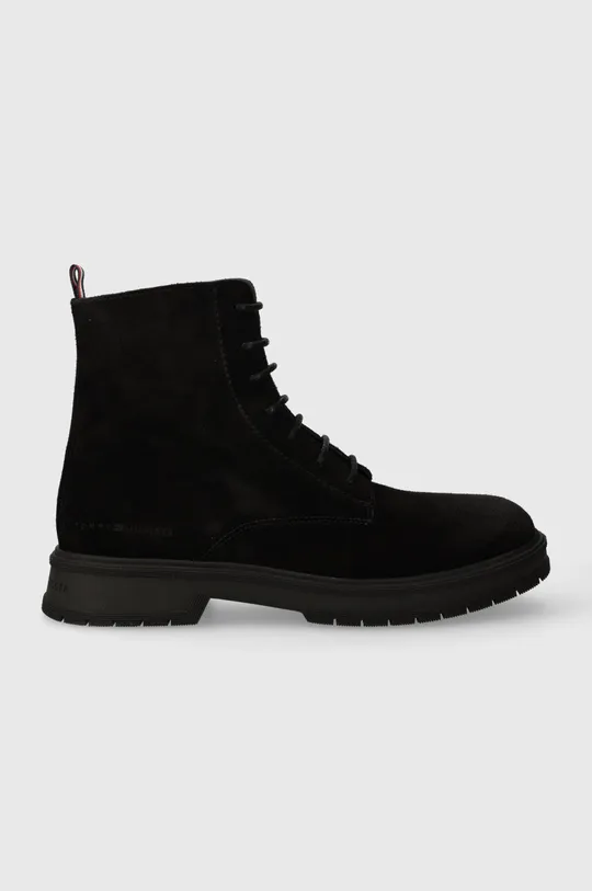 czarny Tommy Hilfiger buty zamszowe HILFIGER CORE SUEDE BOOT Męski