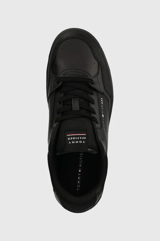 fekete Tommy Hilfiger sportcipő TH BASKET CORE LEATHER