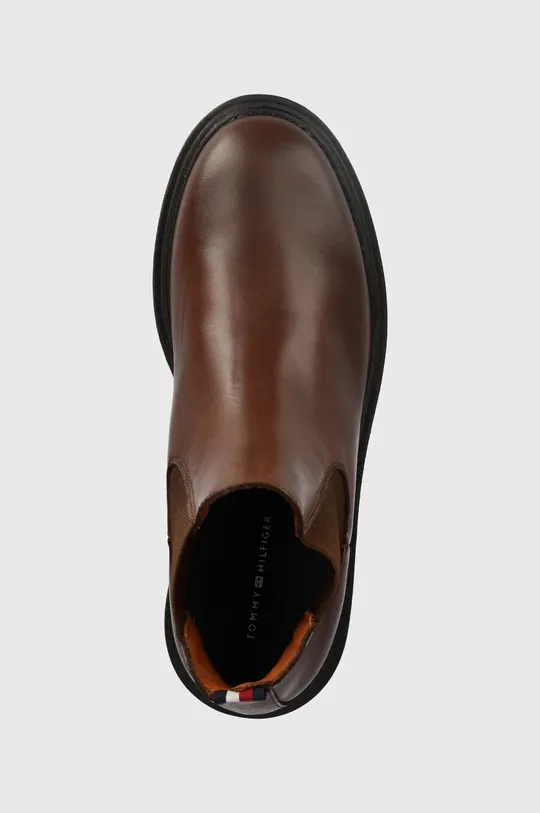 коричневий Шкіряні черевики Tommy Hilfiger PREMIUM CASUAL CHUNKY LTH CHELS