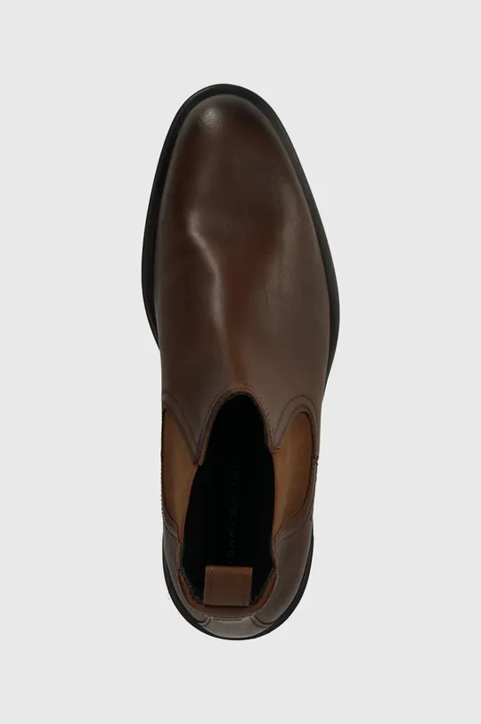 коричневий Шкіряні черевики Tommy Hilfiger CORE RWB HILFIGER LTH CHELSEA
