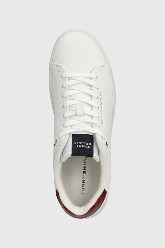 λευκό Δερμάτινα αθλητικά παπούτσια Tommy Hilfiger COURT THICK CUPSOLE LEATHER
