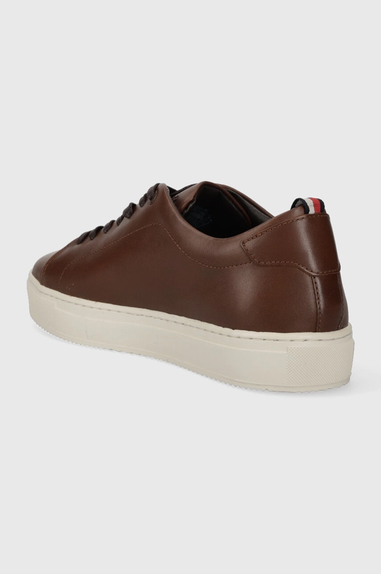 Usnjene superge Tommy Hilfiger PREMIUM HERITAGE CUPSOLE COGNAC Zunanjost: Naravno usnje Notranjost: Sintetični material, Tekstilni material Podplat: Sintetični material