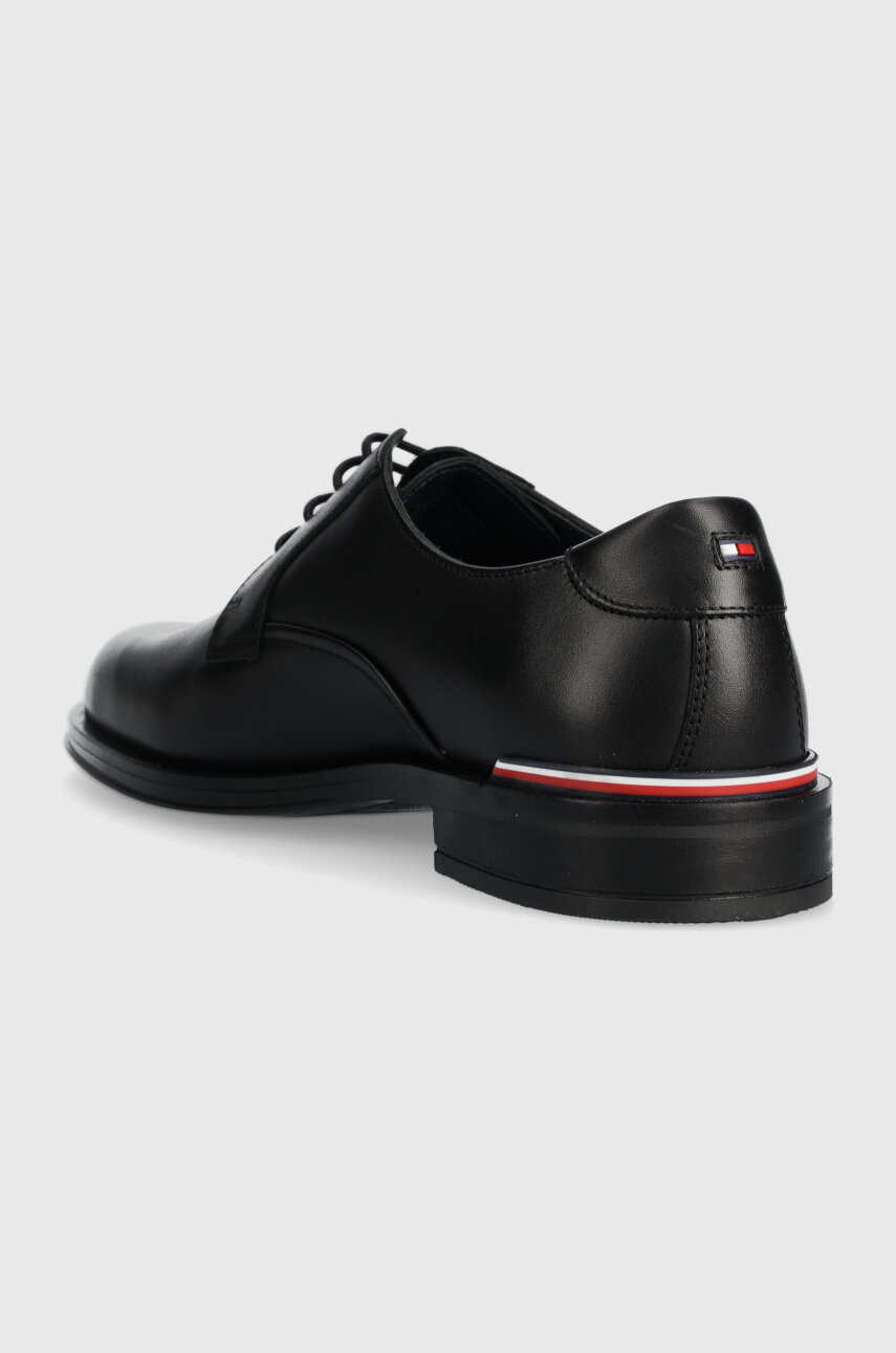 Tommy Hilfiger półbuty skórzane CORE RWB HILFIGER LTH SHOE Cholewka: Skóra naturalna, Wnętrze: Materiał tekstylny, Skóra naturalna, Podeszwa: Materiał syntetyczny