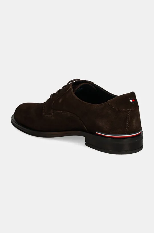 Boty Semišové polobotky Tommy Hilfiger CORE RWB HILFIGER SUEDE SHOE FM0FM04868 hnědá