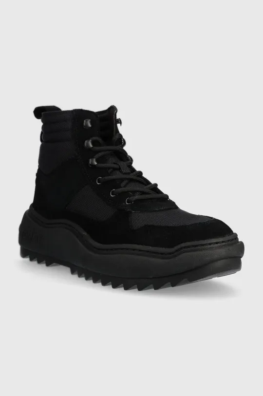 Tommy Jeans sneakers TJM MIX MATERIAL BOOT nero