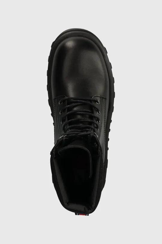 crna Kožne čizme Tommy Jeans TJM ELEVATED OUTSOLE BOOT