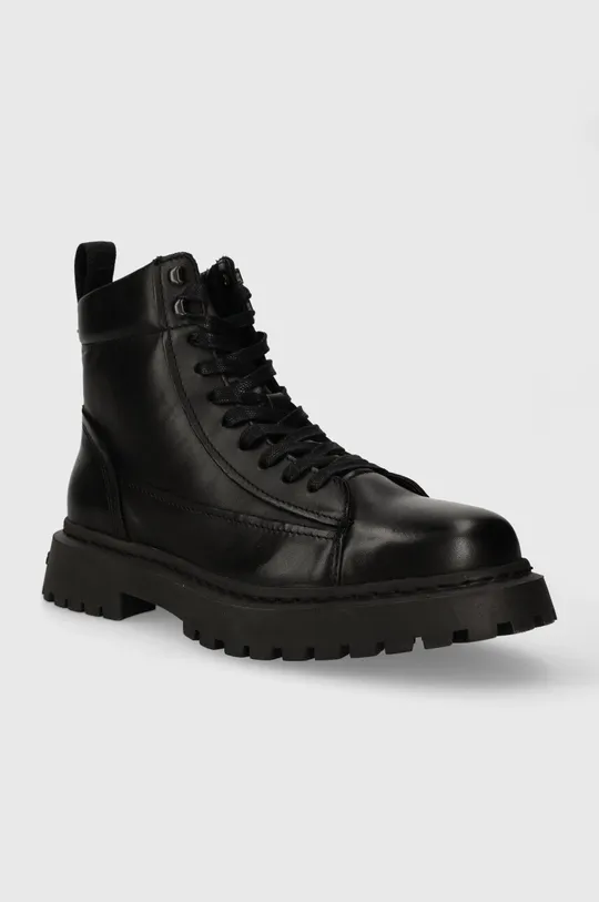 Tommy Jeans trapperek TJM LACE UP BOOT fekete