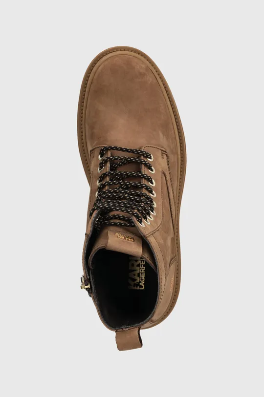 коричневый Замшевые ботинки Karl Lagerfeld OUTLAND