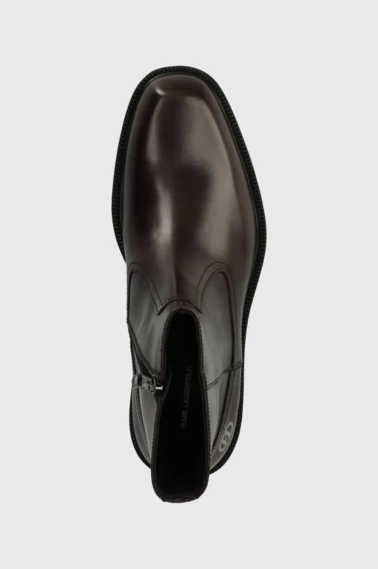 brązowy Karl Lagerfeld buty skórzane KRAFTMAN