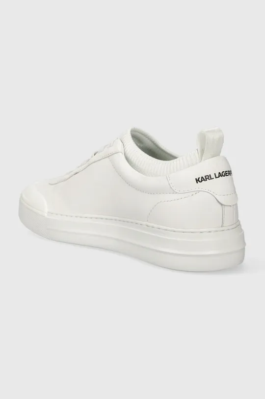 Karl Lagerfeld sneakersy skórzane T/KAP KC Cholewka: Materiał tekstylny, Skóra naturalna, Wnętrze: Materiał syntetyczny, Podeszwa: Materiał syntetyczny