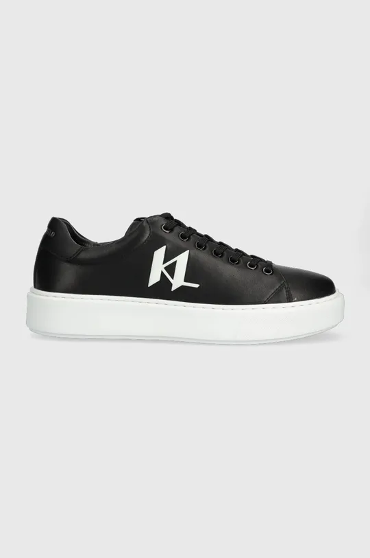 μαύρο Δερμάτινα αθλητικά παπούτσια Karl Lagerfeld MAXI KUP Ανδρικά