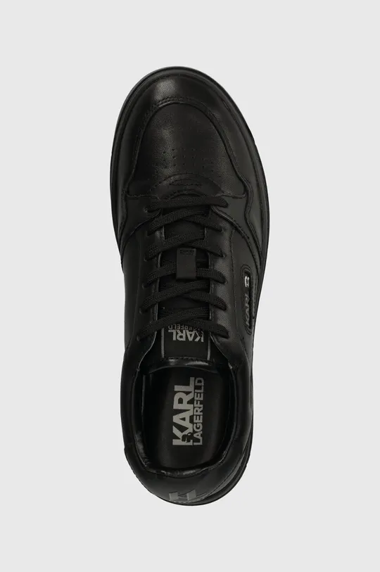 fekete Karl Lagerfeld bőr sportcipő KREW KL