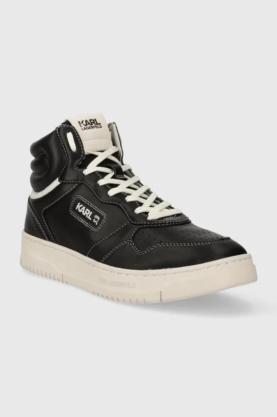 Δερμάτινα αθλητικά παπούτσια Karl Lagerfeld KREW KC μαύρο