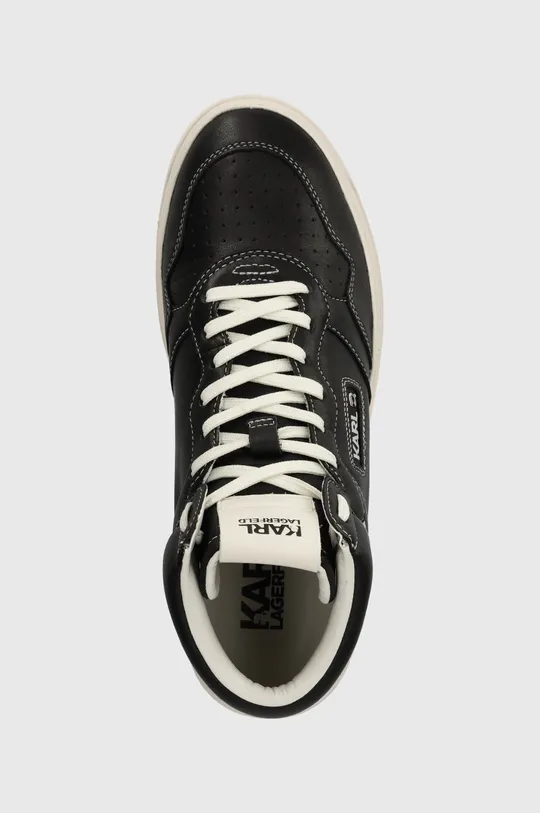 μαύρο Δερμάτινα αθλητικά παπούτσια Karl Lagerfeld KREW KC