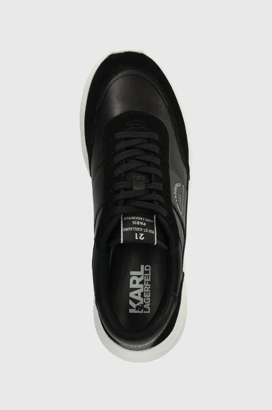 чорний Шкіряні кросівки Karl Lagerfeld SERGER KC