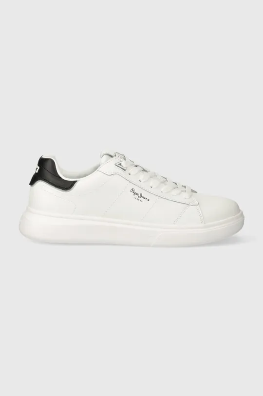 Δερμάτινα αθλητικά παπούτσια Pepe Jeans EATON BASIC λευκό
