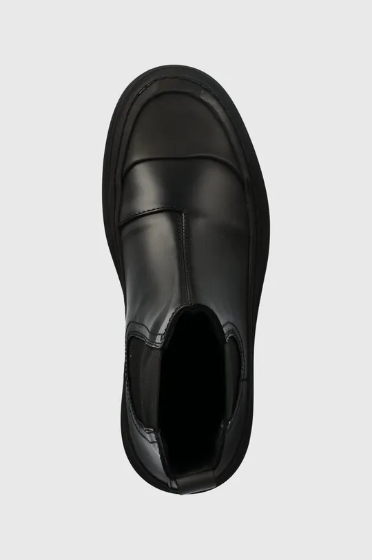 μαύρο Δερμάτινες μπότες τσέλσι Calvin Klein CHELSEA