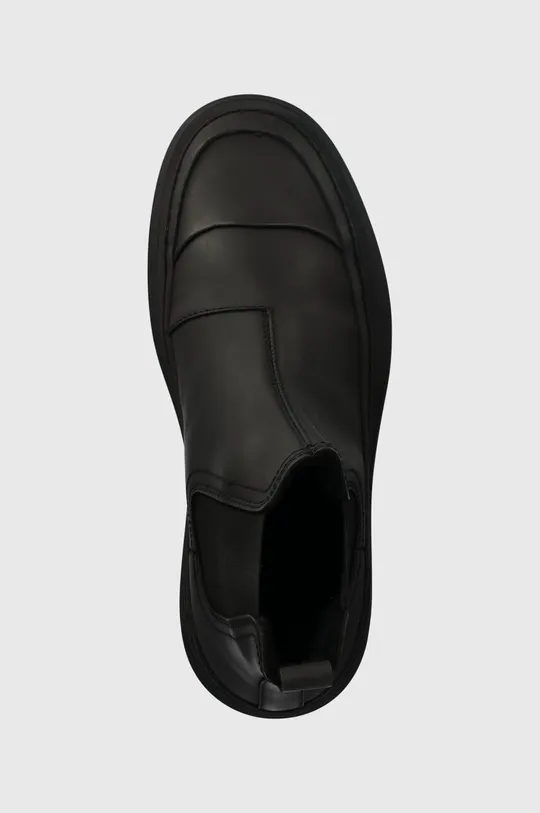 μαύρο Δερμάτινα παπούτσια Calvin Klein CHELSEA BOOT RUB