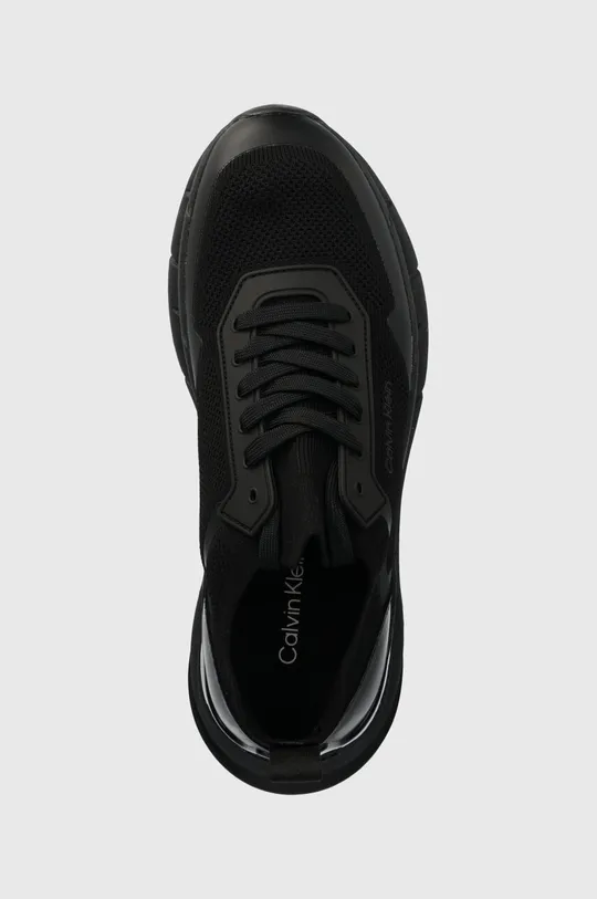 czarny Calvin Klein sneakersy LOW TOP LACE UP KNIT