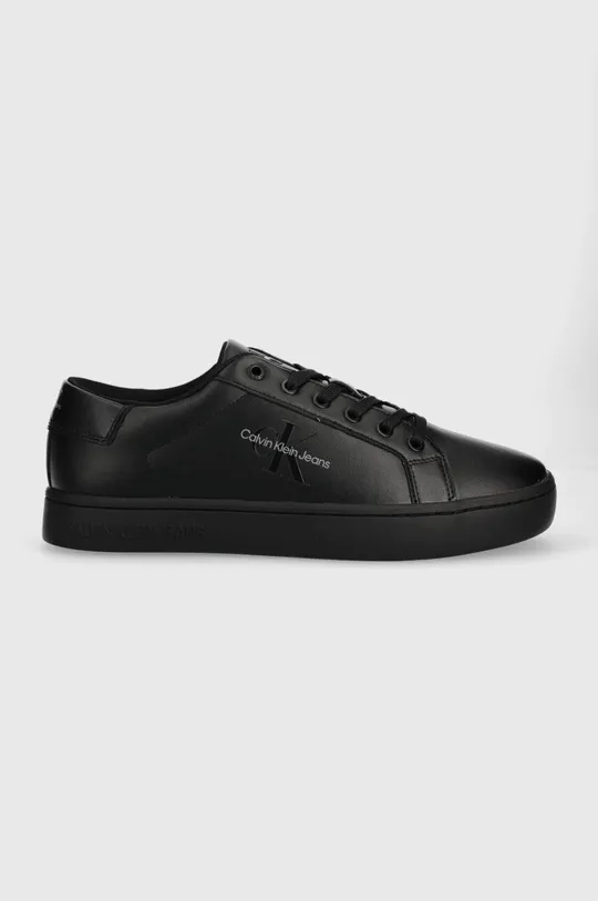 μαύρο Δερμάτινα αθλητικά παπούτσια Calvin Klein Jeans CLASSIC CUPSOLE LACEUP LOW LTH Ανδρικά