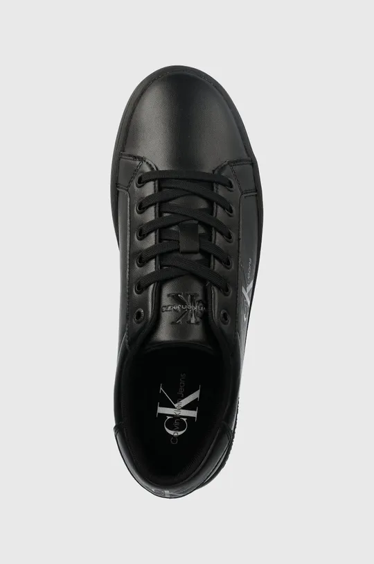 μαύρο Δερμάτινα αθλητικά παπούτσια Calvin Klein Jeans CLASSIC CUPSOLE LACEUP LOW LTH