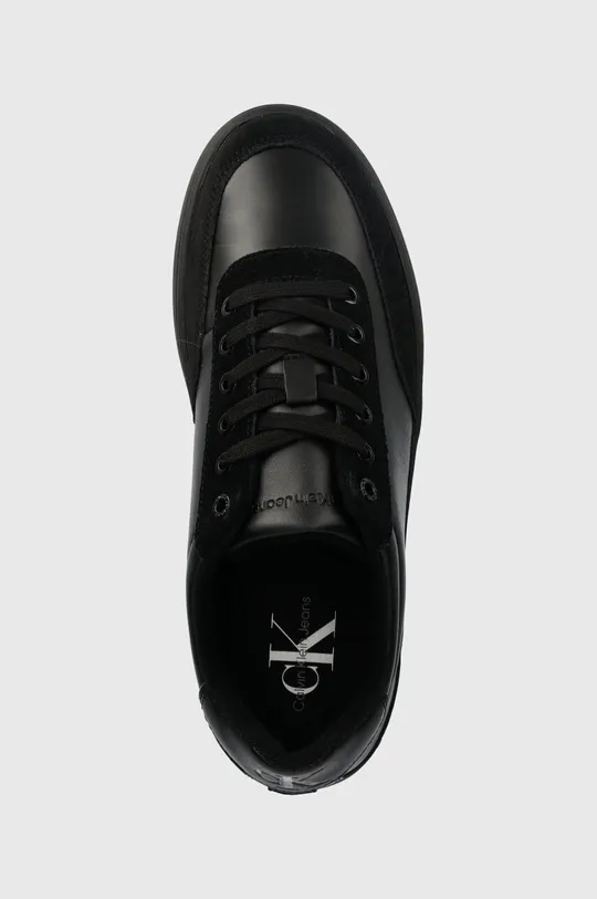 μαύρο Δερμάτινα αθλητικά παπούτσια Calvin Klein Jeans CLASSIC CUPSOLE LACEUP MIX LTH