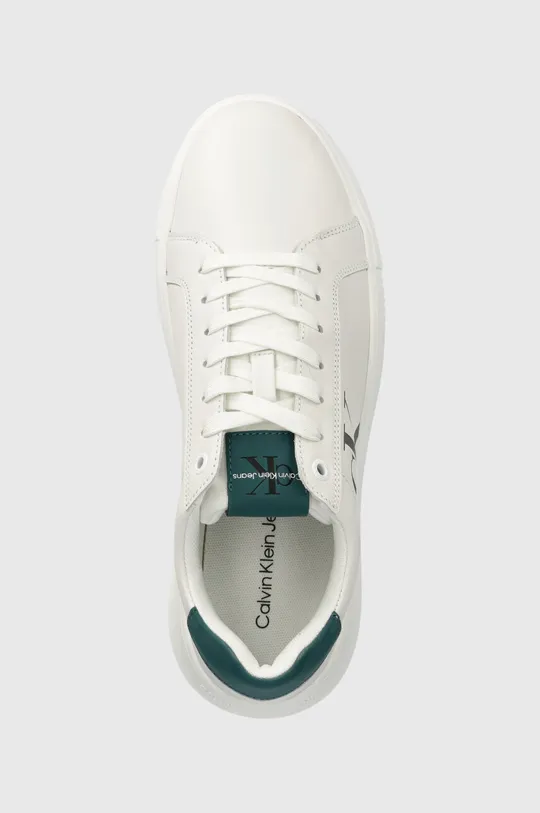 bianco Calvin Klein Jeans sneakers in pelle CHUNKY CUPSOLE LACEUP LTH MIX