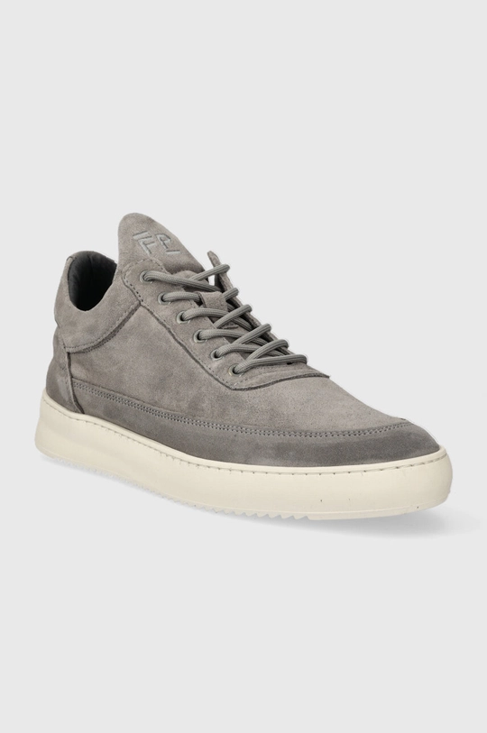 Замшевые кроссовки Filling Pieces Low Top Suede серый