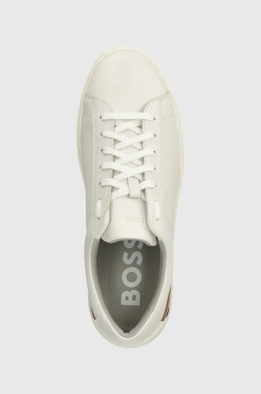 λευκό Δερμάτινα αθλητικά παπούτσια BOSS Clint