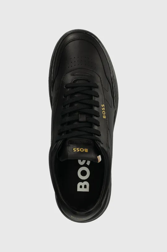 fekete BOSS bőr sportcipő Baltimore