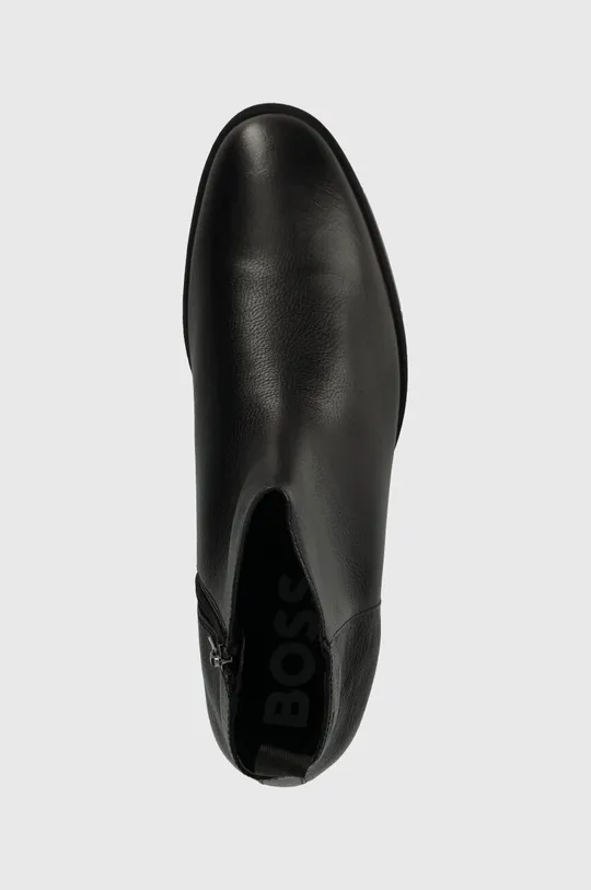 čierna Kožená obuv BOSS Colby