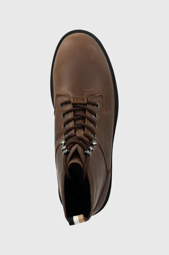 коричневый Кожаные ботинки BOSS Adley