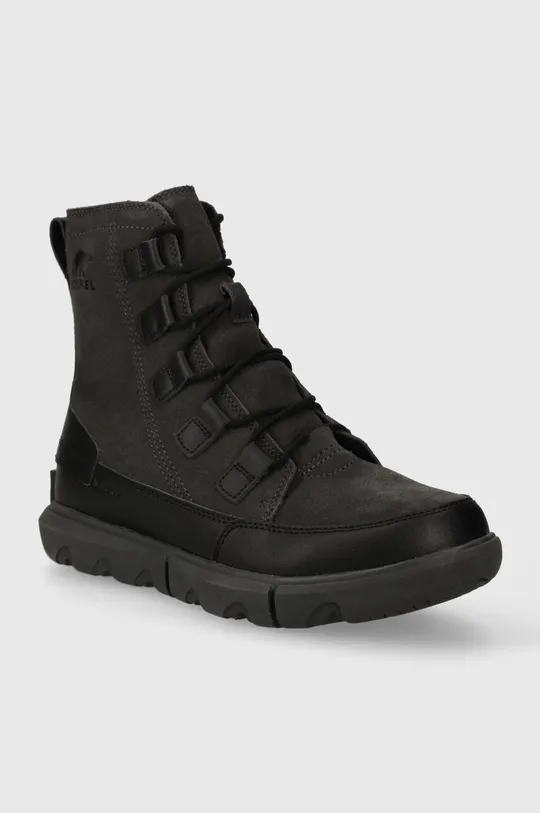 Шкіряні черевики Sorel EXPLORER NEXT BOOT WP 10 чорний