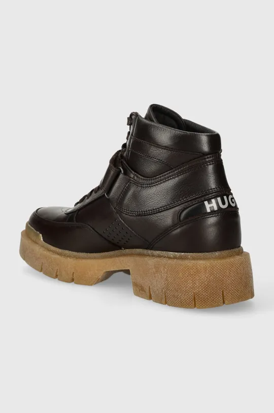 Kožne cipele HUGO Denzel Vanjski dio: Prirodna koža Unutrašnji dio: Tekstilni materijal Potplat: Sintetički materijal