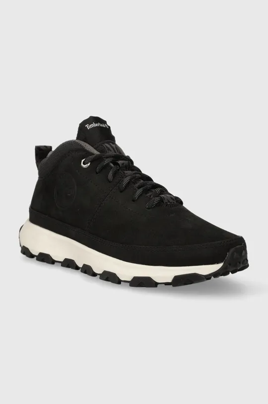 Παπούτσια Timberland Winsor Trail Mid Leather μαύρο