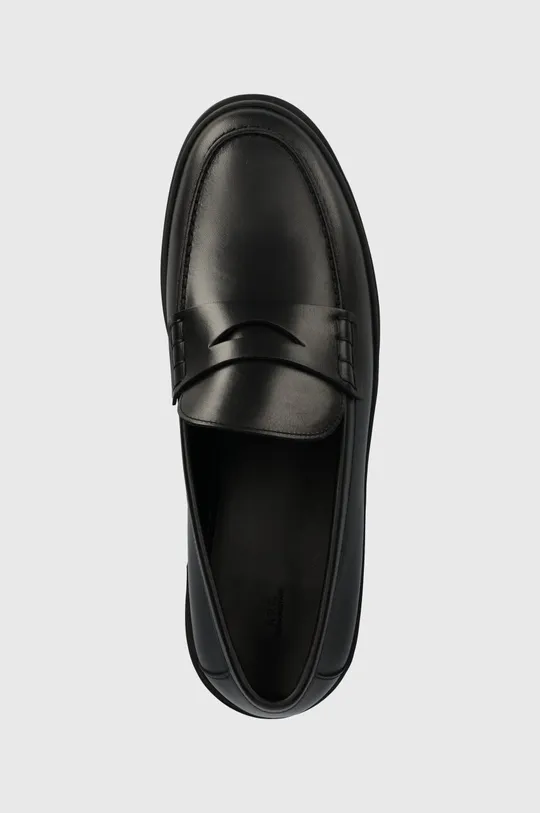 black A.P.C. leather loafers MOCASSINS CLEM 2.0
