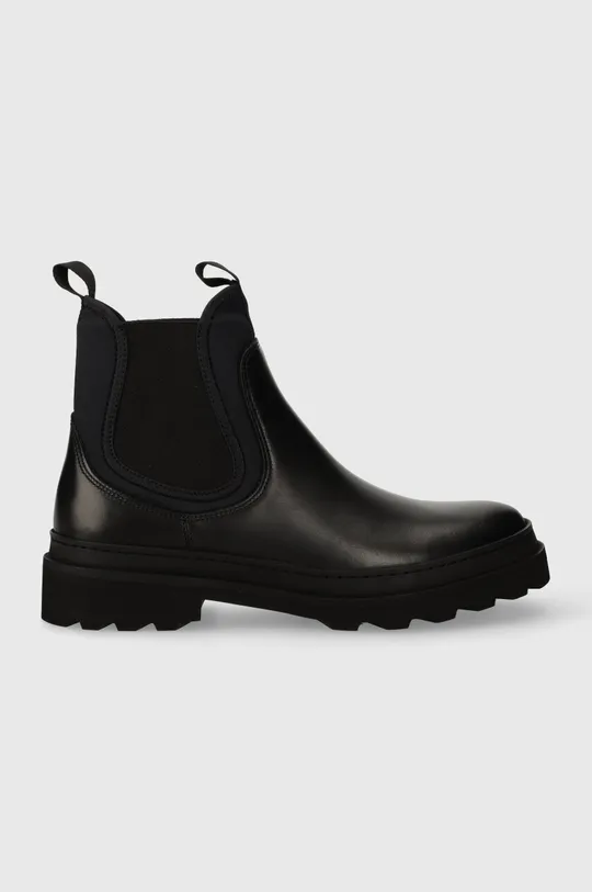 black A.P.C. leather chelsea boots Men’s