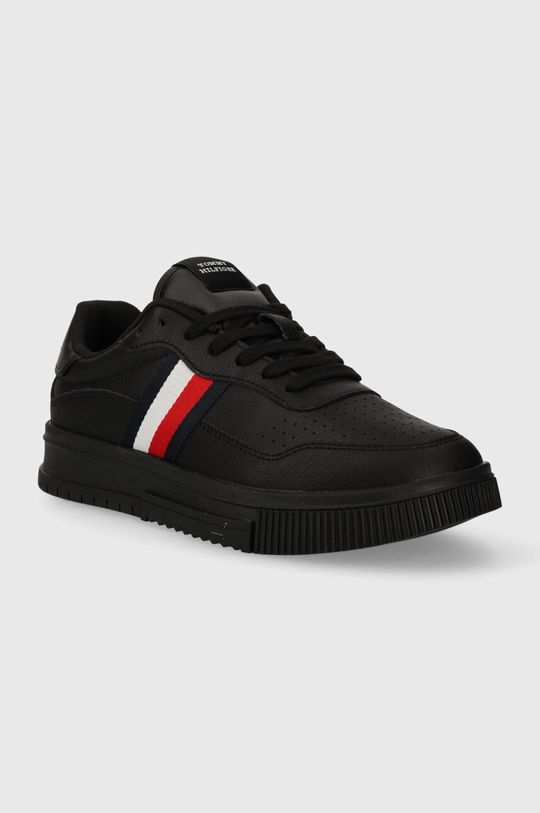 Tommy Hilfiger sneakersy skórzane SUPERCUP LEATHER STR czarny