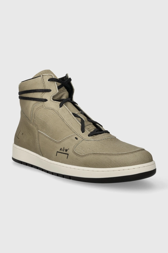 A-COLD-WALL* sneakersy zamszowe LUOL HI TOP zielony