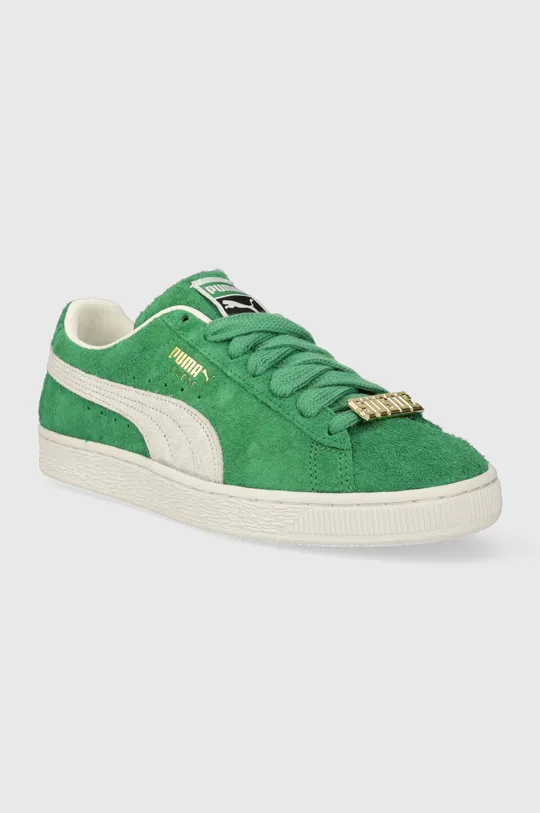 Puma sneakers din piele întoarsă verde