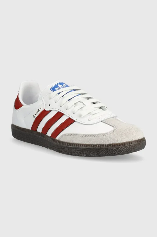 Σουέτ αθλητικά παπούτσια adidas Originals Samba OG λευκό
