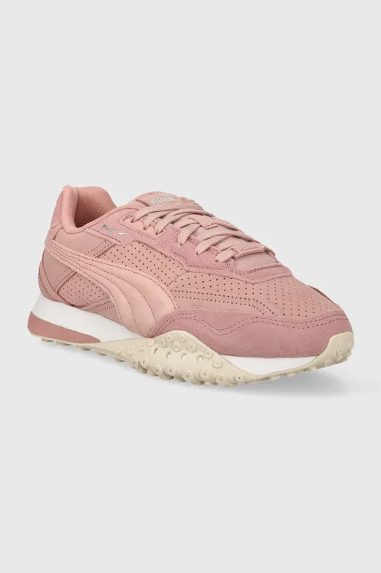 Semišové sneakers boty Puma růžová