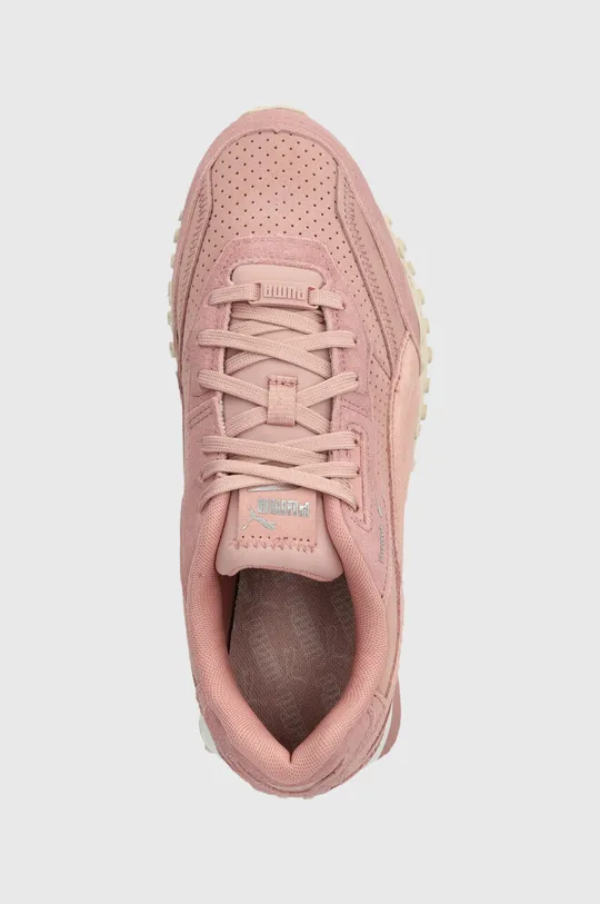 pink Puma suede sneakers