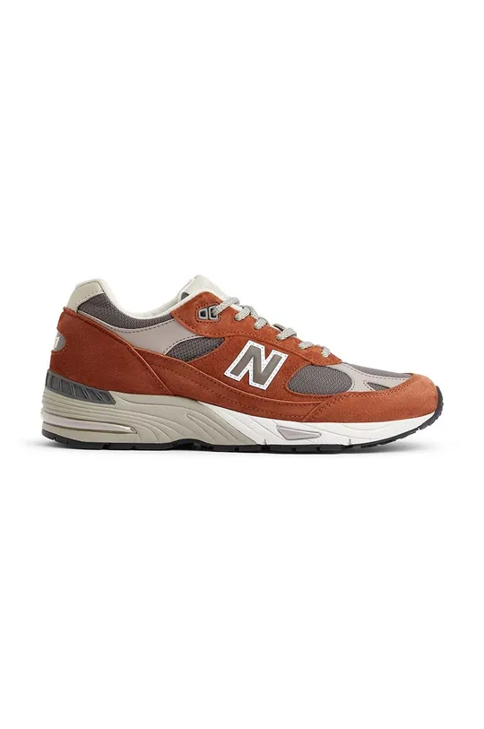 hnedá Tenisky New Balance M991PTY Made in UK Pánsky