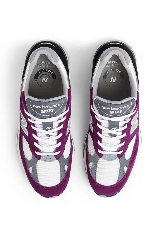 fialová Sneakers boty New Balance M991PUK Made in UK