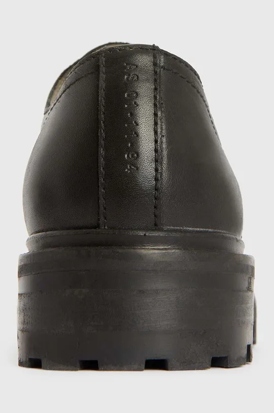 fekete AllSaints bőr félcipő MF527Z JARRED LTHR SHOE
